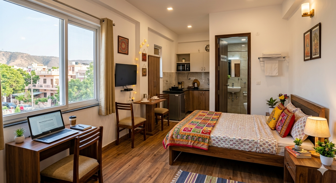 1 RK With Attached Bathroom in Jaipur.